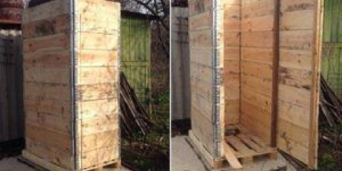 Jak si vyrobit vlastní toaletu z palet na jejich letní chatě